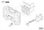 Bosch 3 601 D29 240 GML 10,8 V-LI Power Radio Box Spare Parts